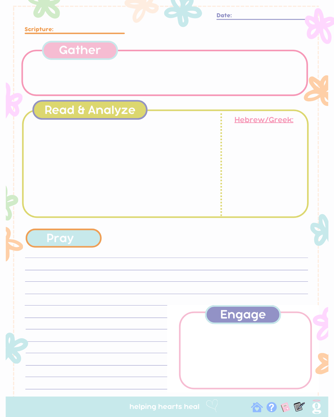 Grape Bible Study Digital Notebook